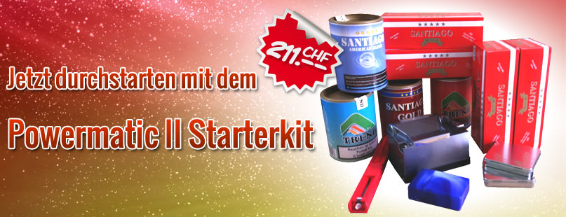 Powermatic 2 Starterkit günstig online kaufen / bestellen im Online Tabak Shop von Tabac-Trends.ch 